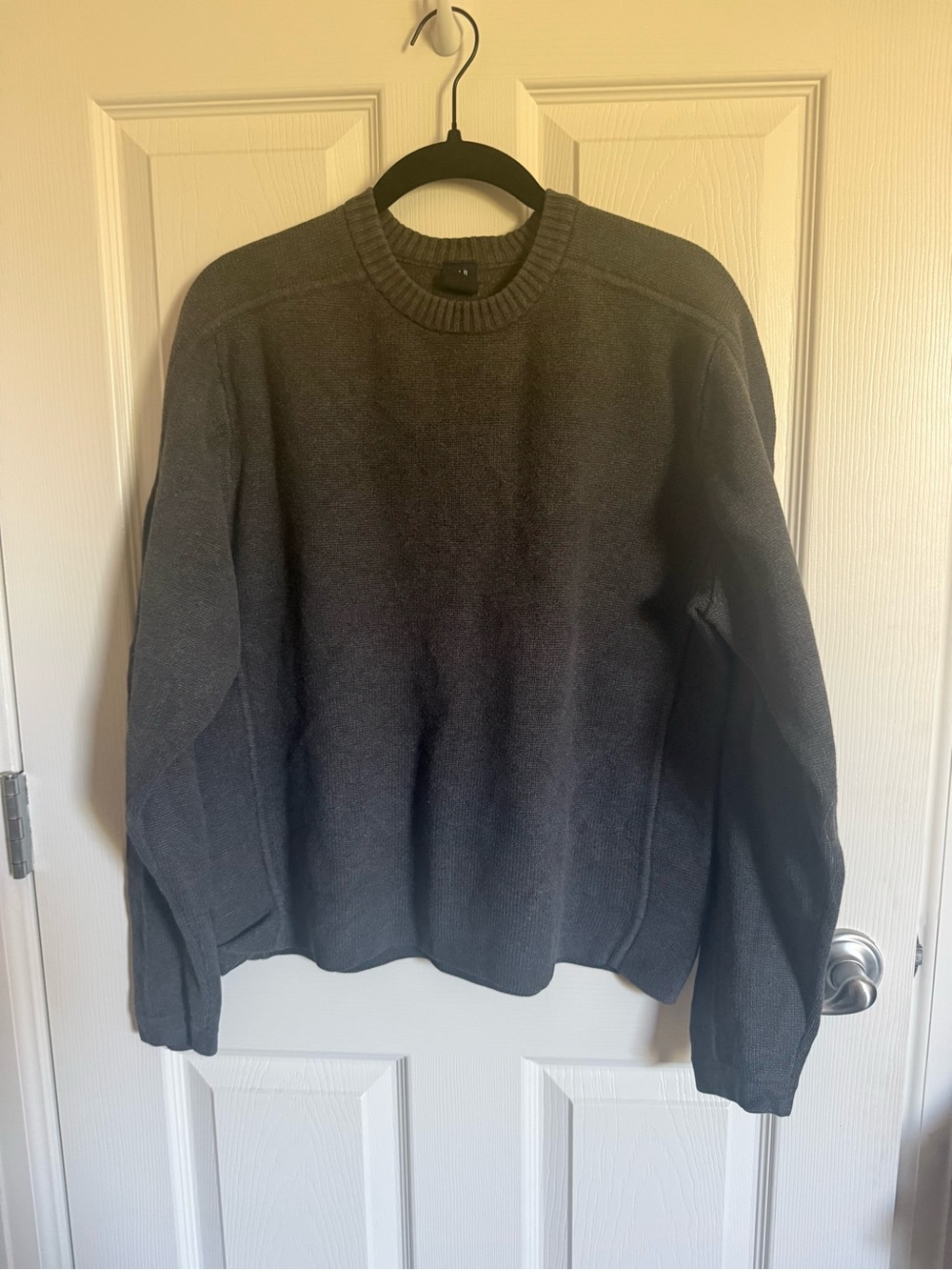 Vintage Gap 100% Cotton Crewneck Sweater in Charcoal Gray